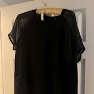 Vince Black crepe knee length dress